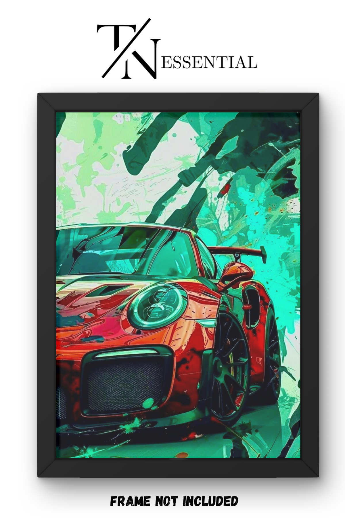 PORSCHE FAST LANE CHAOS CANVAS POSTER