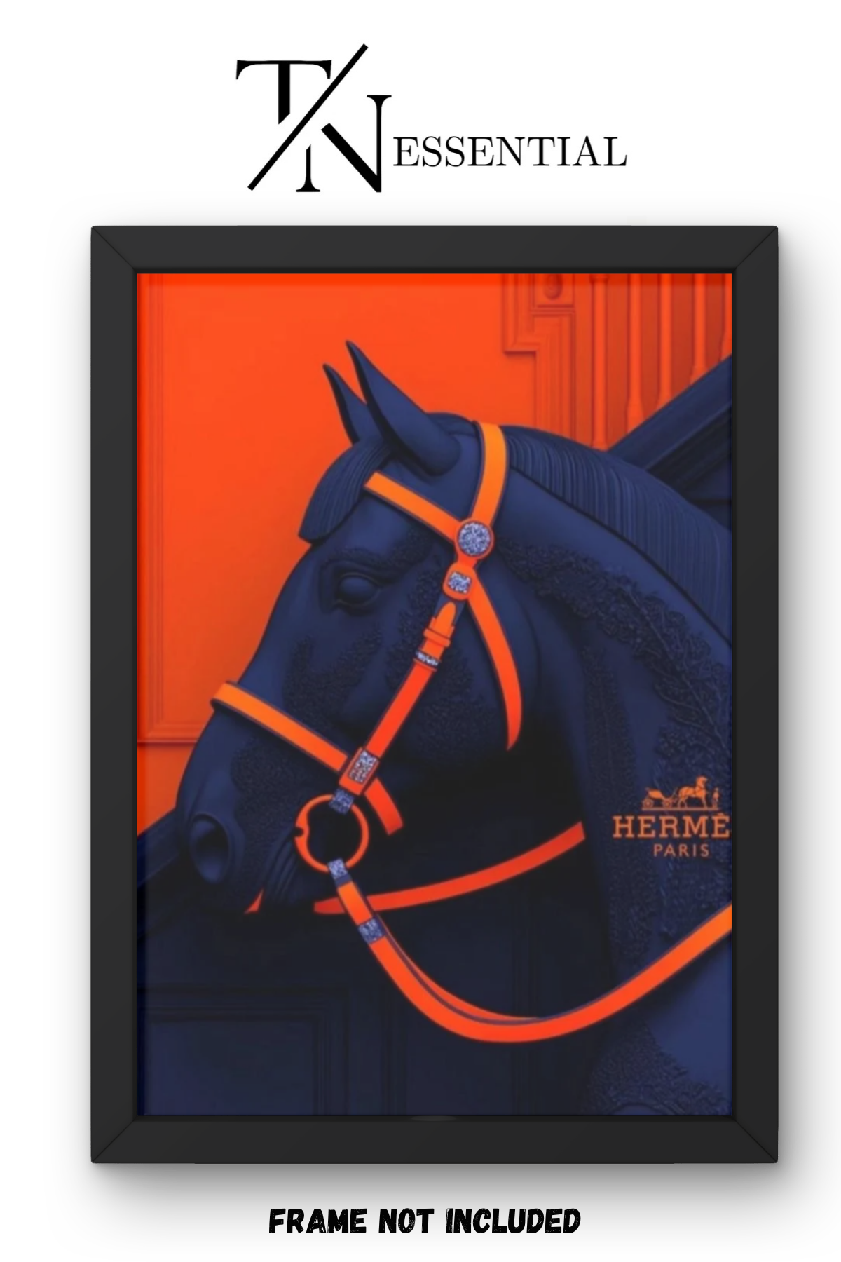 MIDNIGHT LUXURY HORSE CANVAS POSTER