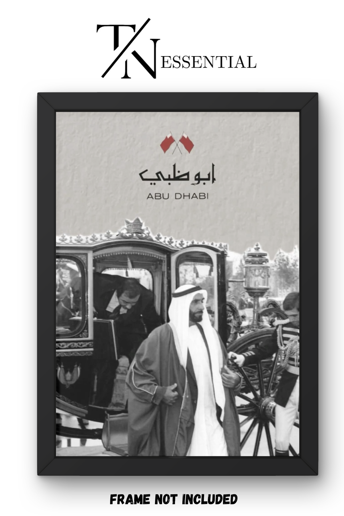 ABU DHABI ROYAL ARRIVAL CANVAS POSTER