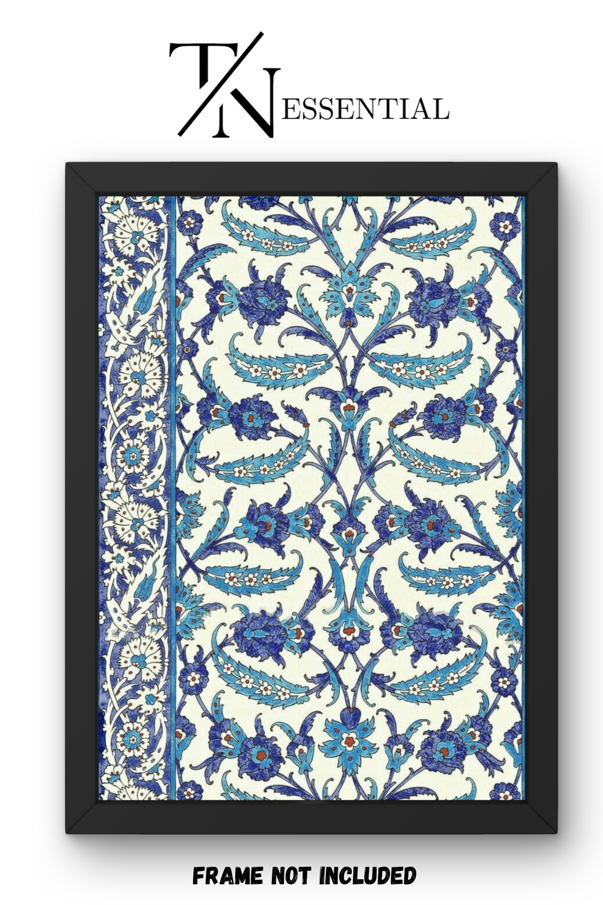 BLUE OTTOMAN BLOOM CANVAS POSTER