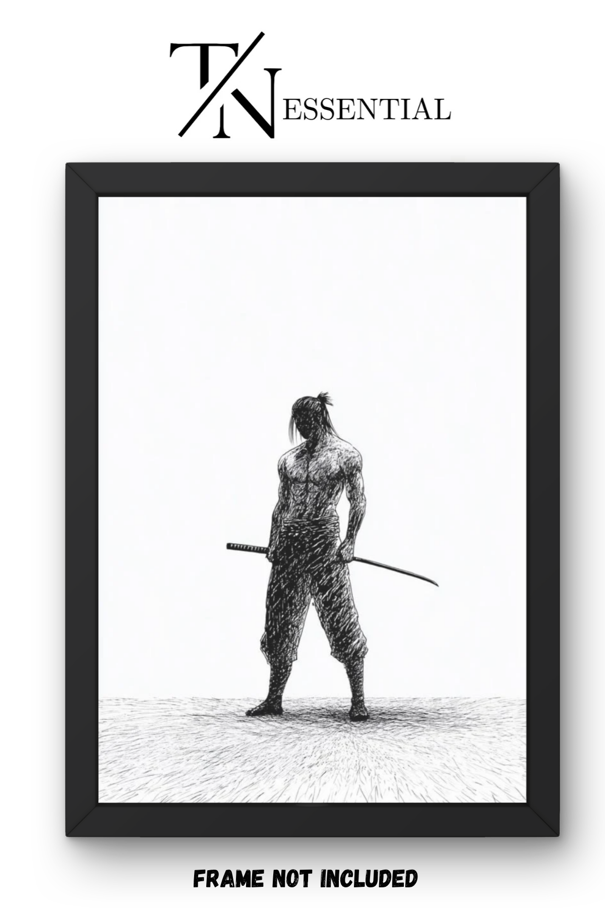 SILENT SAMURAI STANCE CANVAS POSTER