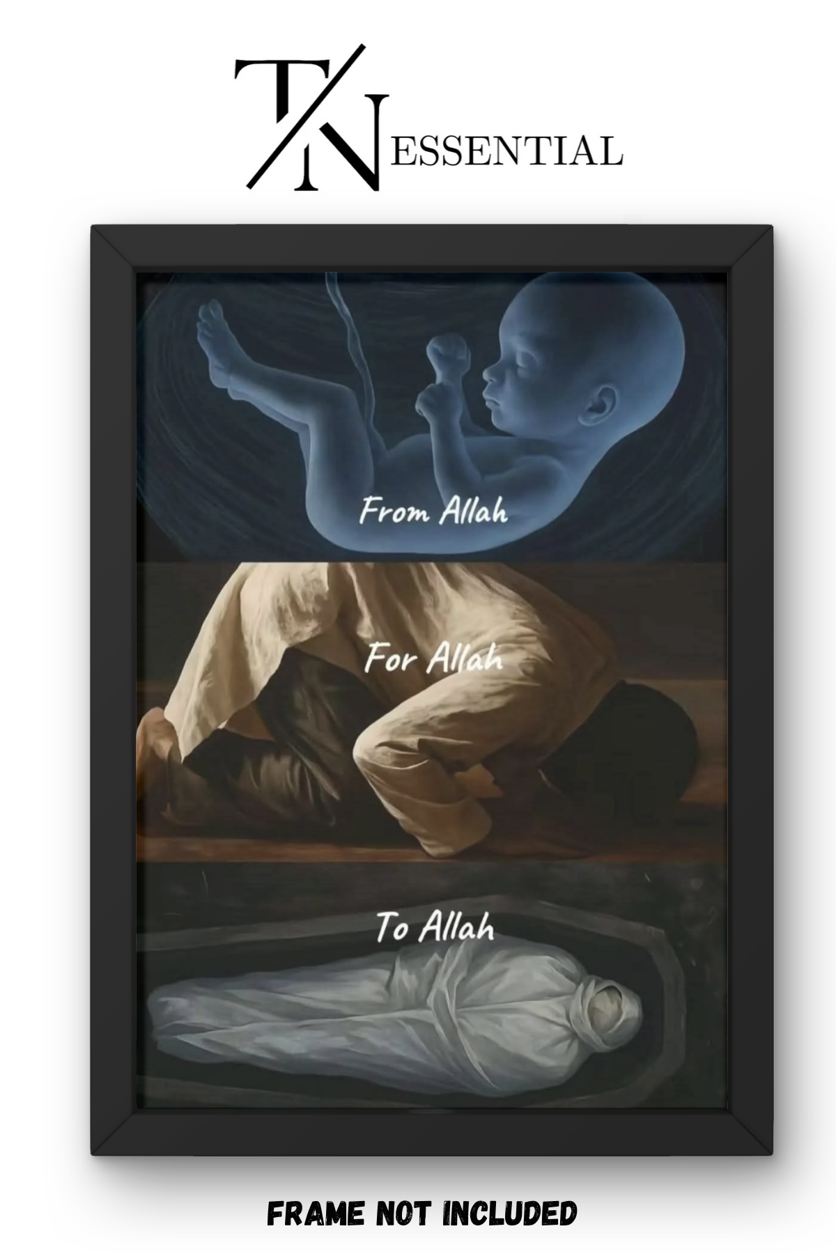 FROM ALLAH TO ALLAH CANVAS POSTER