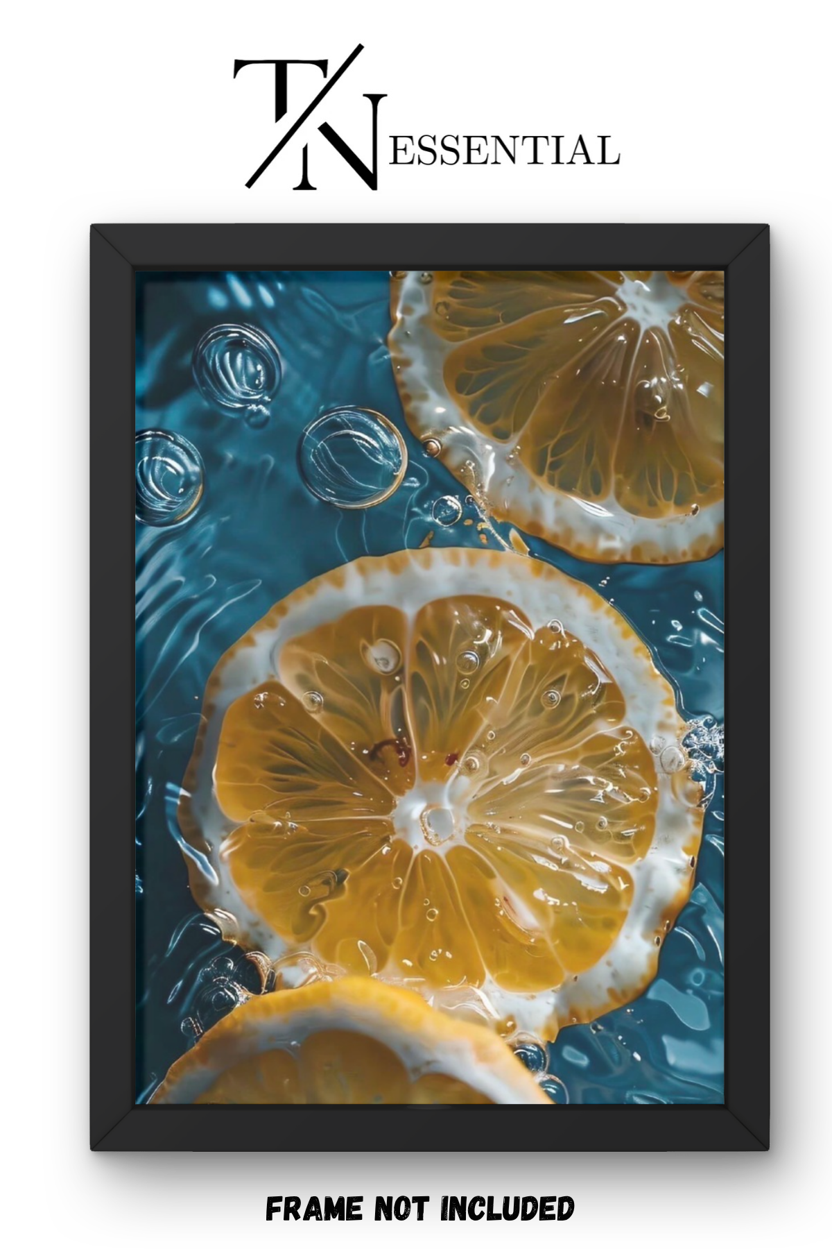LEMON WATER REFRESH CANVAS POSTER