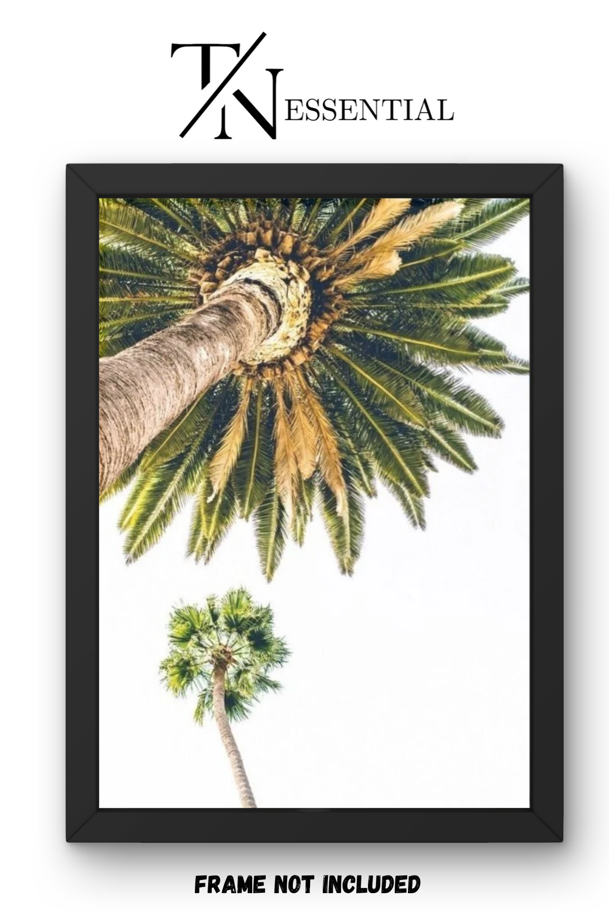 SUMMER PALM SILHOUETTE CANVAS POSTER