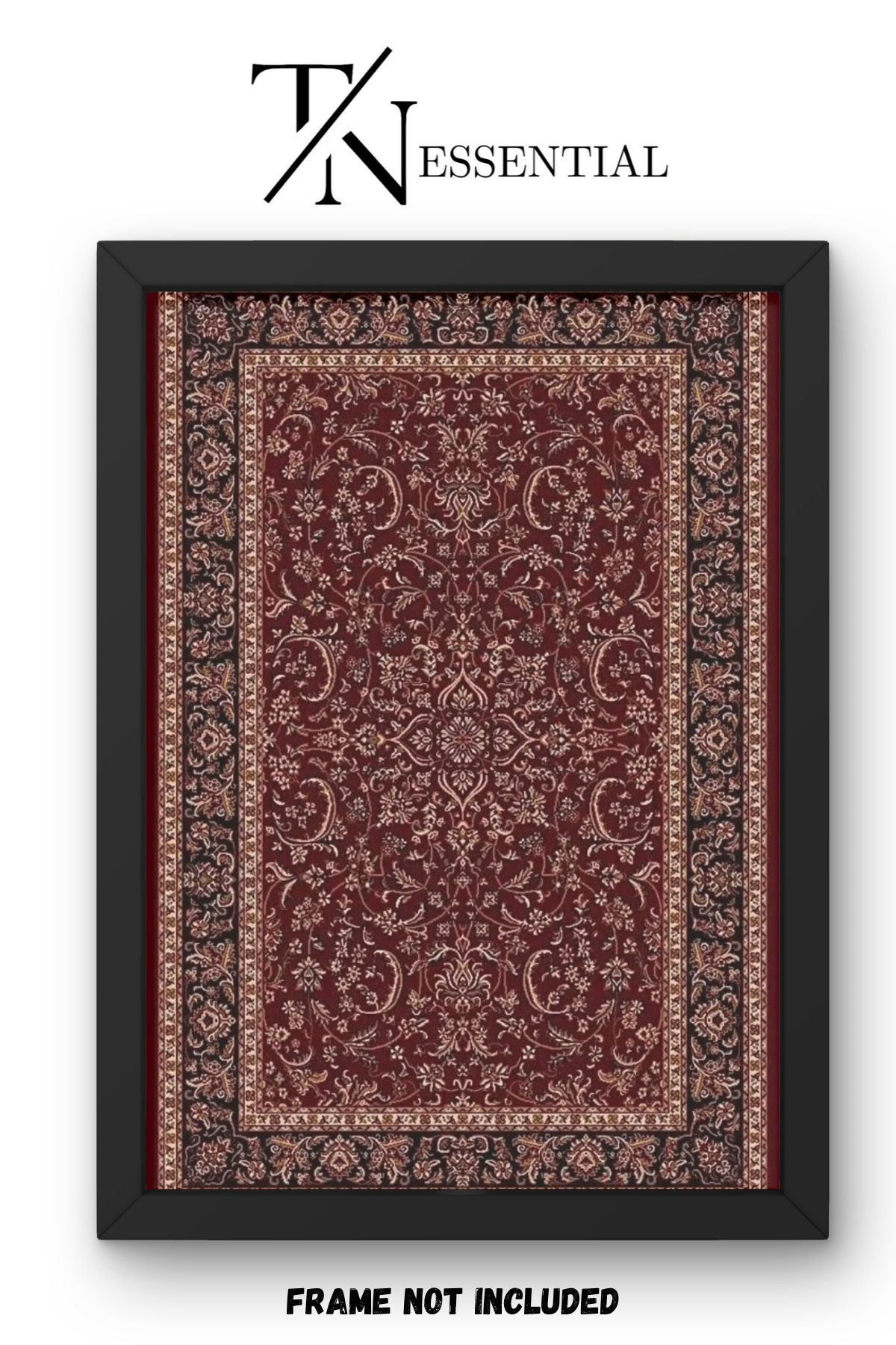 CLASSIC RED PERSIAN RUG CANVAS POSTER
