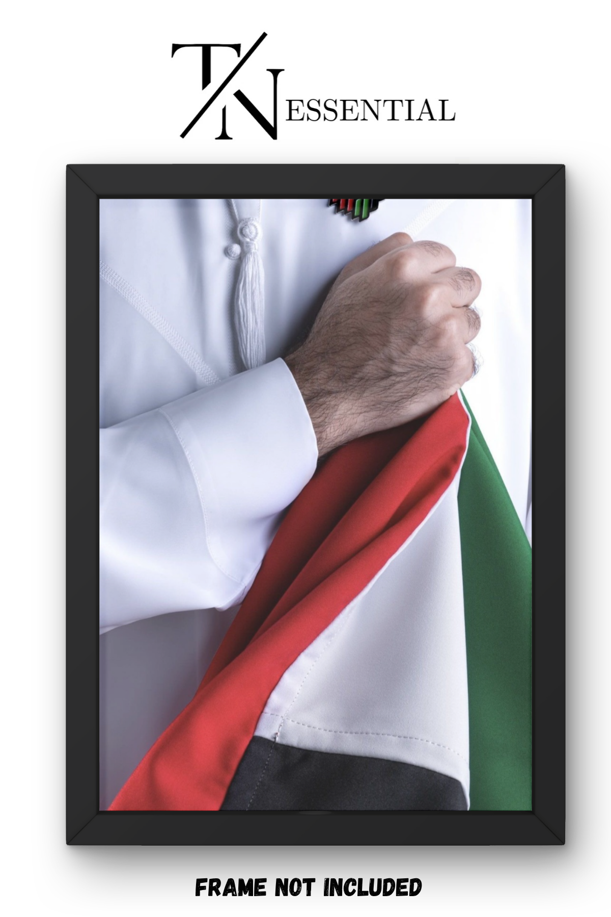 EMIRATI FLAG HONOR CANVAS POSTER