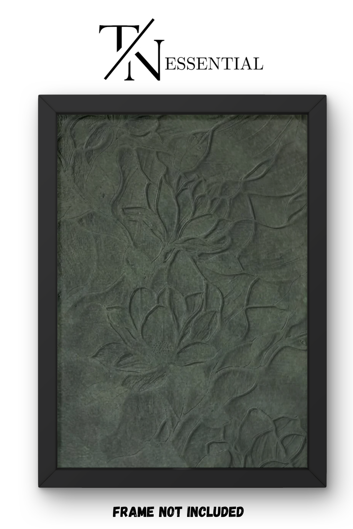 DEEP SAGE FLOWERS CANVAS POSTER