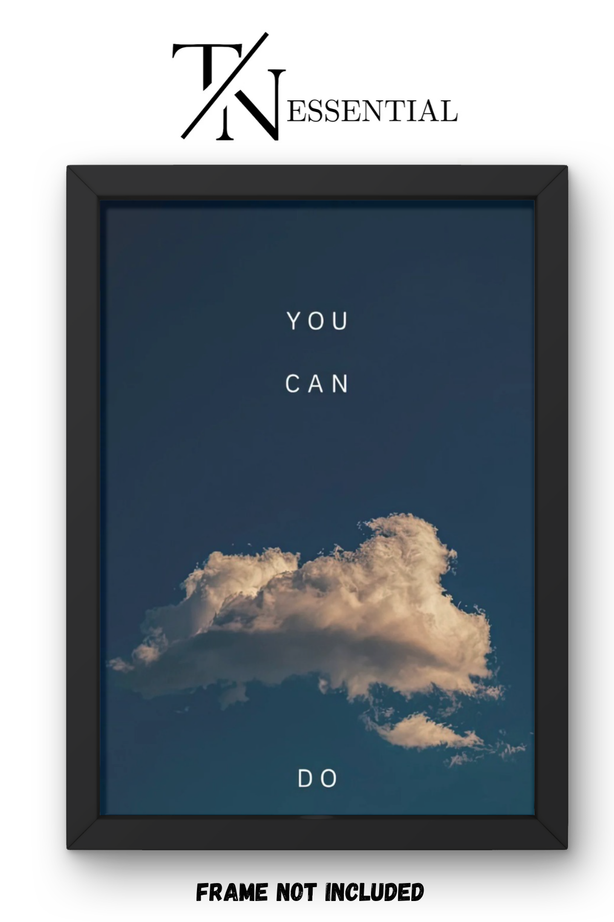 DARK BLUE SKY INSPIRATIONAL CANVAS POSTER