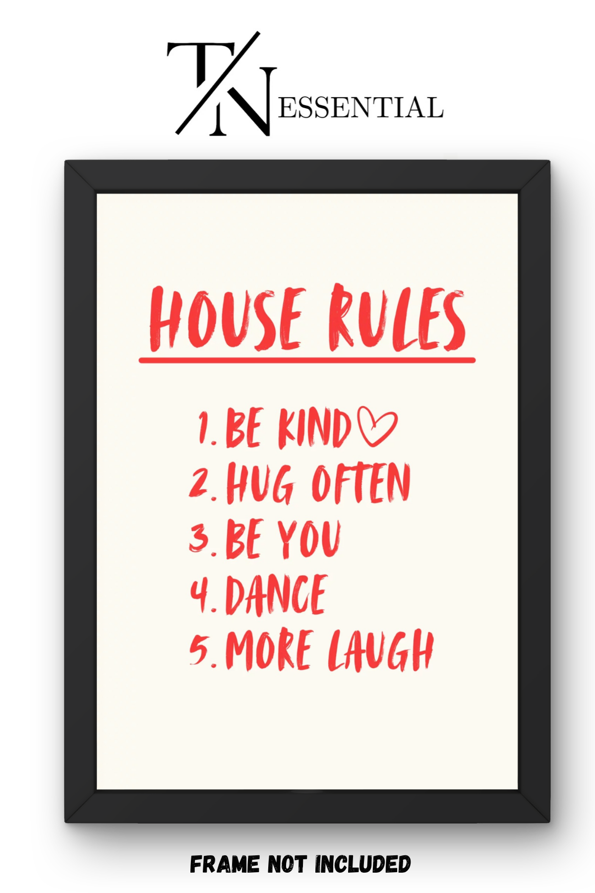 POSITIVE FAMILY AFFIRMATION CANVAS POSTER