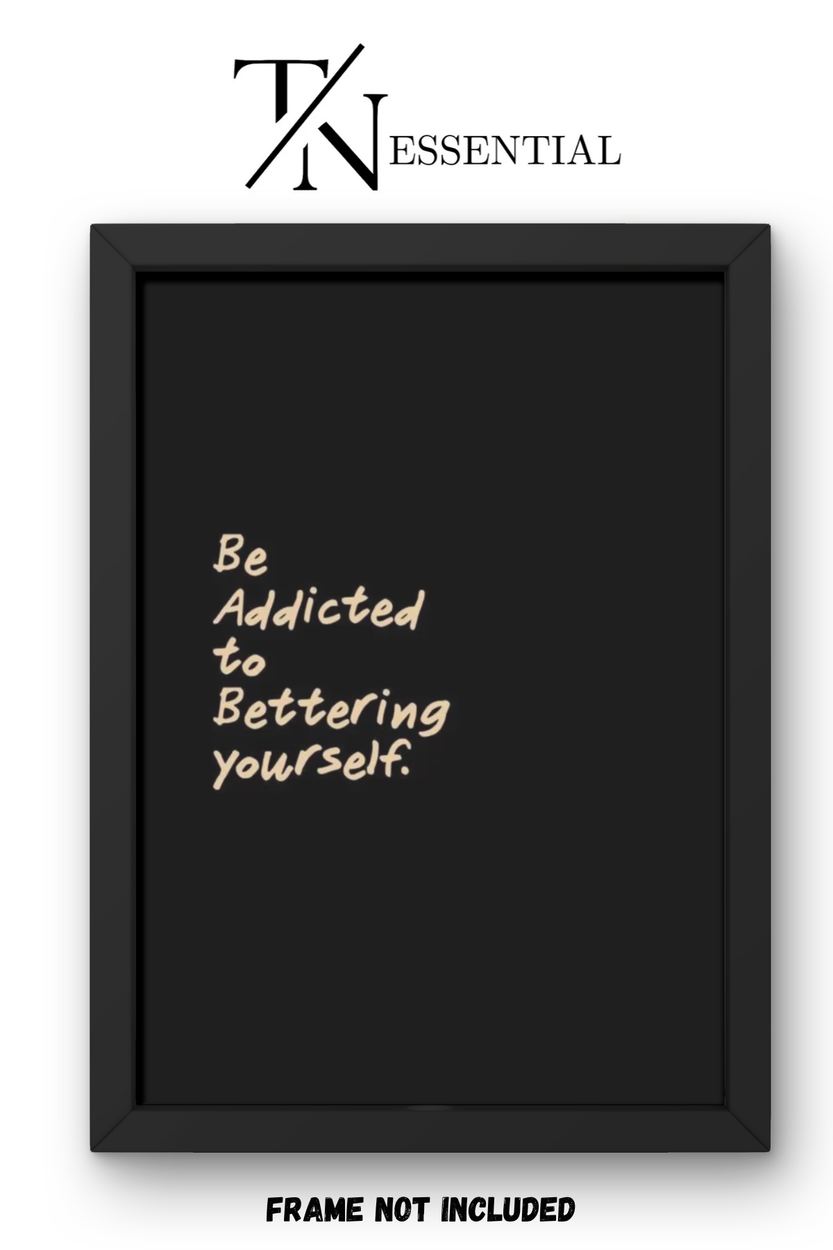 BLACK AESTHETIC MOTIVATIONAL QUOTE CANVAS POSTER