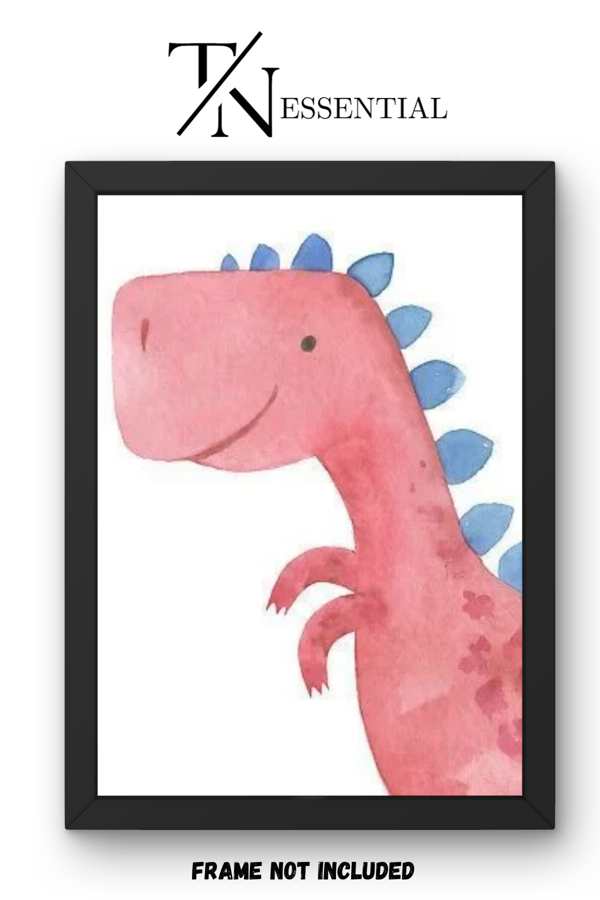 PINK DINOSAUR NURSERY CANVAS POSTER