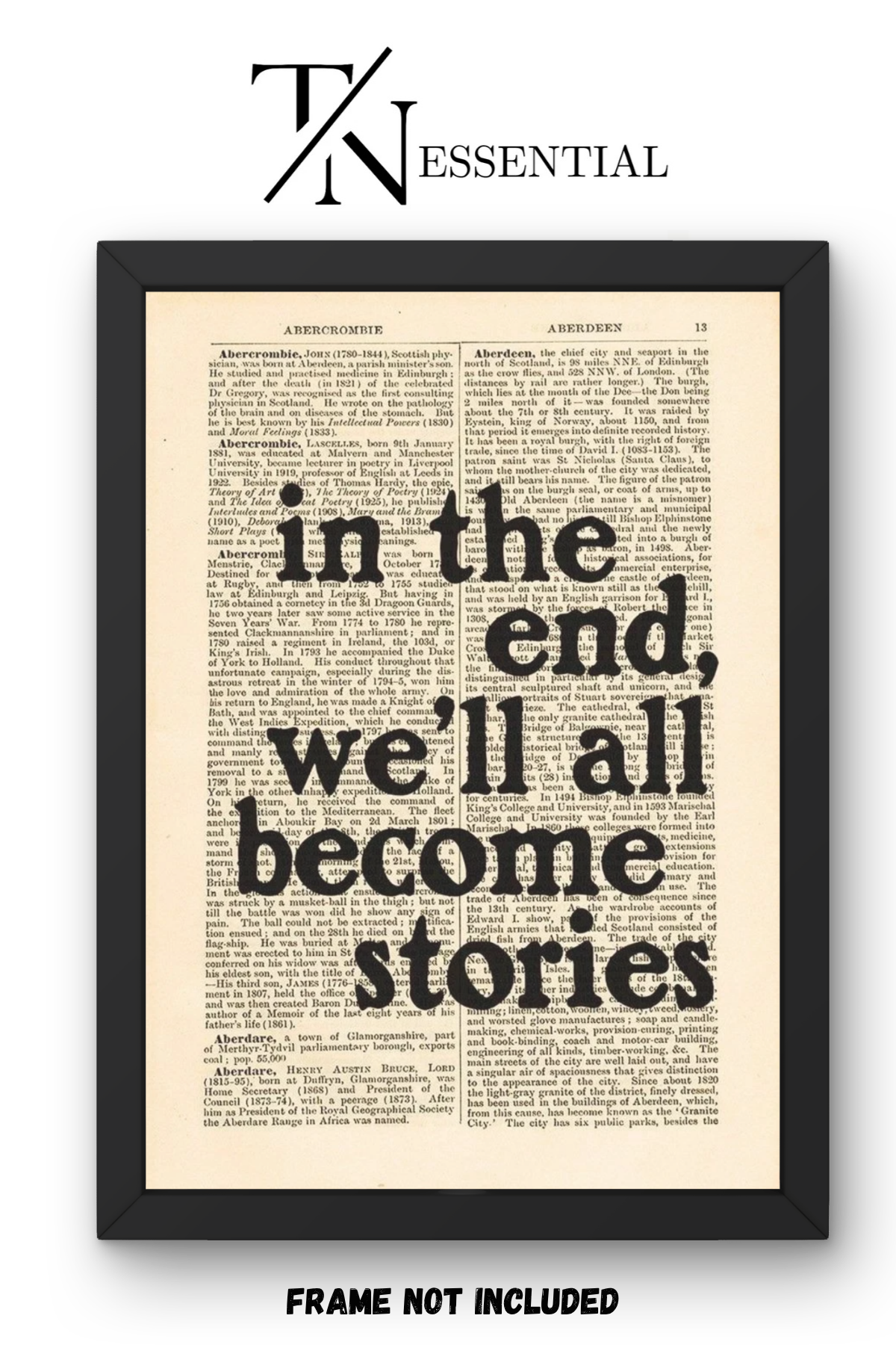 LITERARY QUOTE AESTHETIC CANVAS POSTER