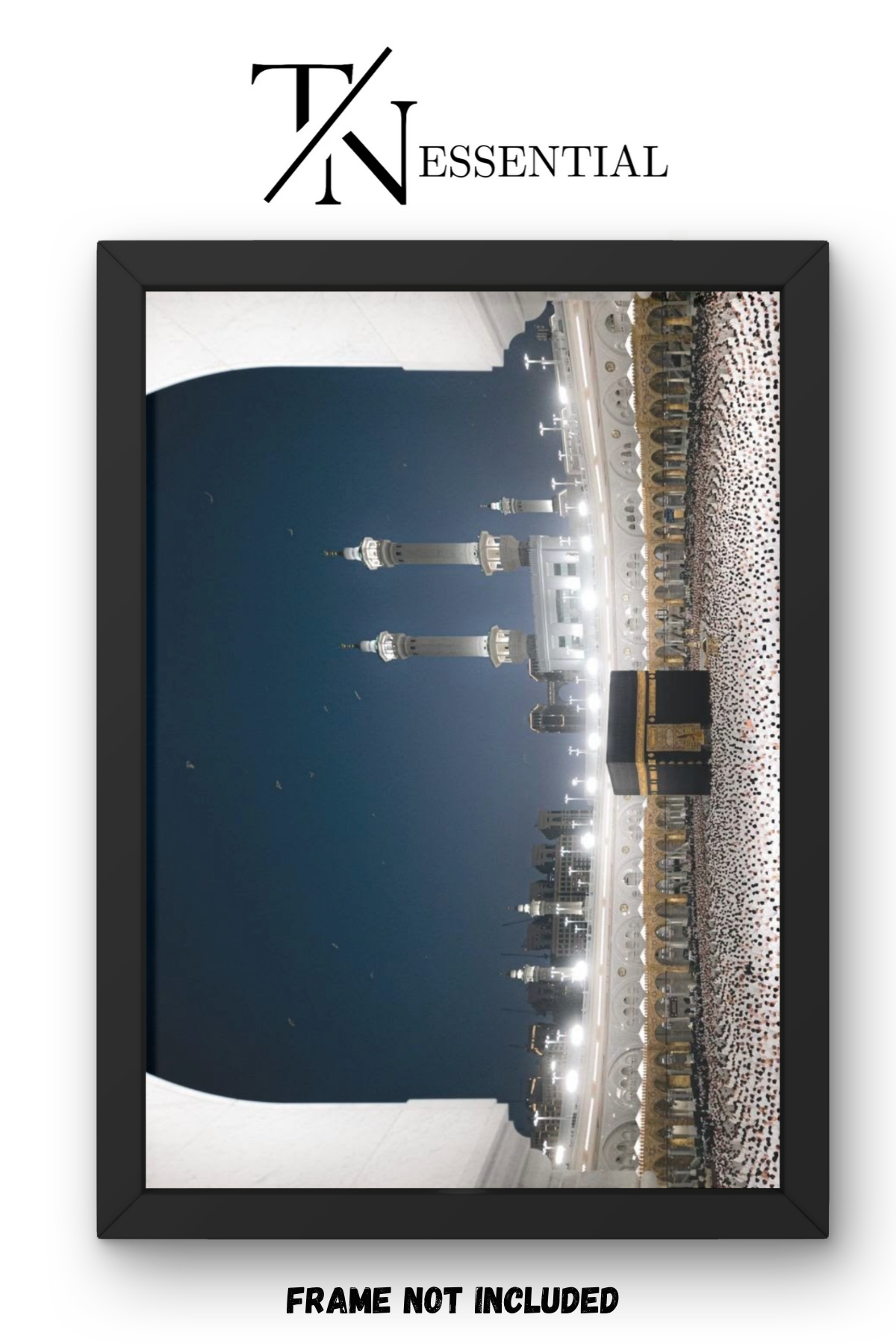 MAKKAH KAABA NIGHT PHOTOGRAPHY CANVAS POSTER