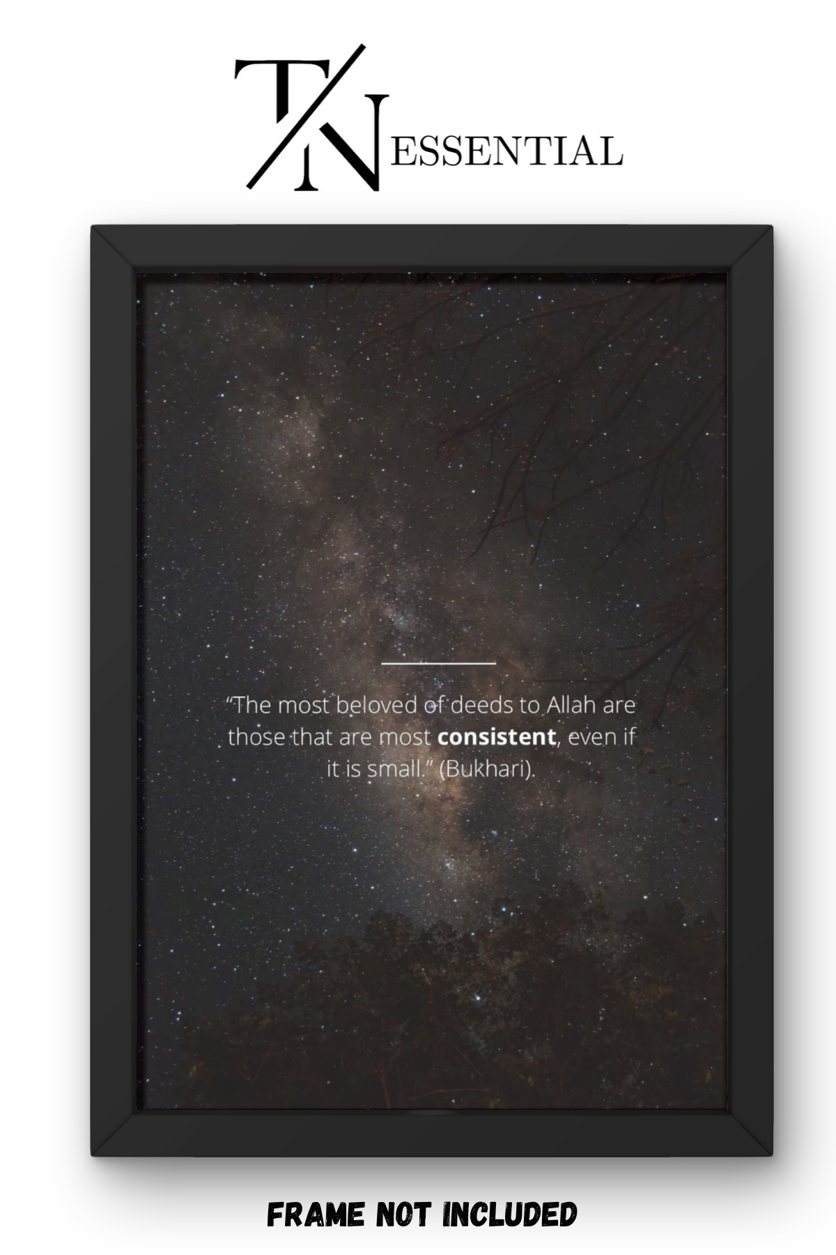 BE CONSISTENT FAITH REMINDER CANVAS POSTER