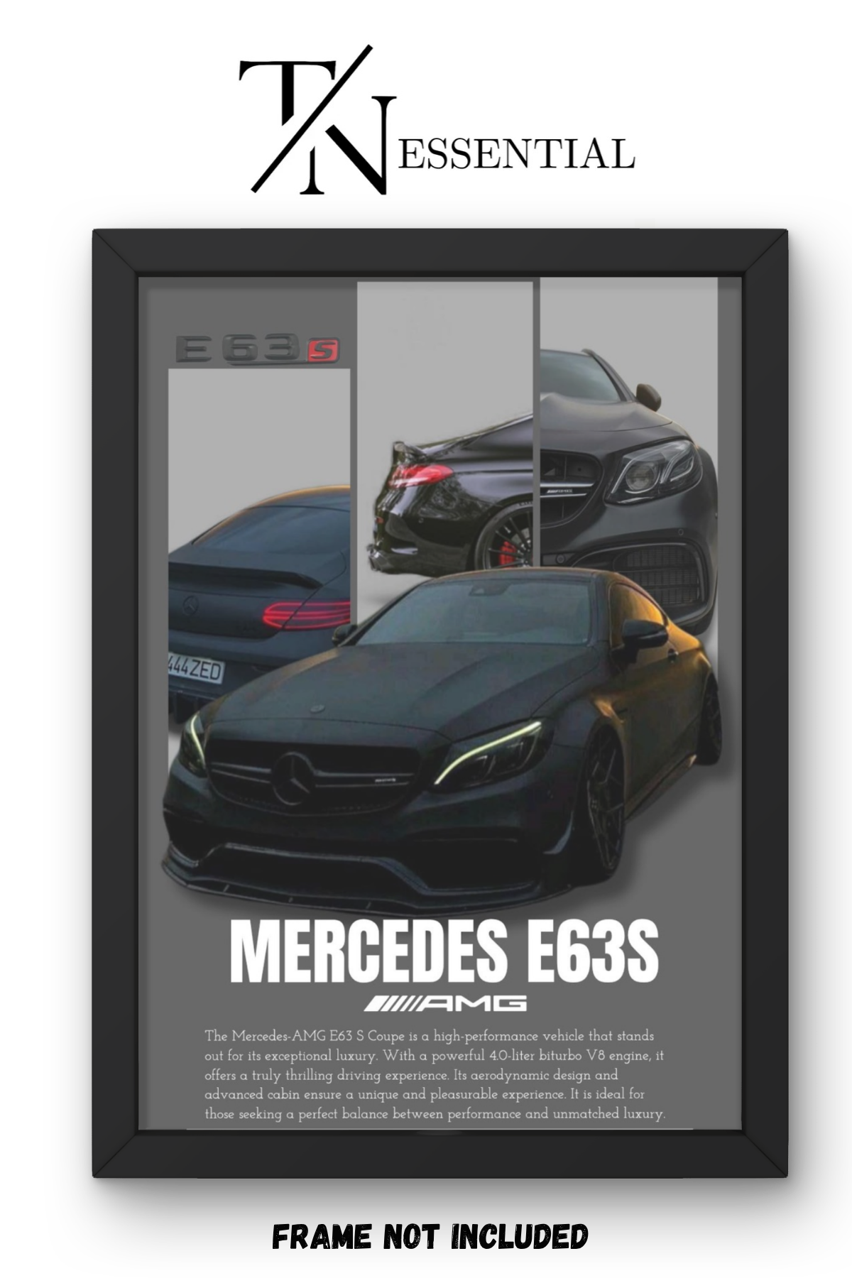 MERCEDES E63S AMG COUPE CANVAS POSTER