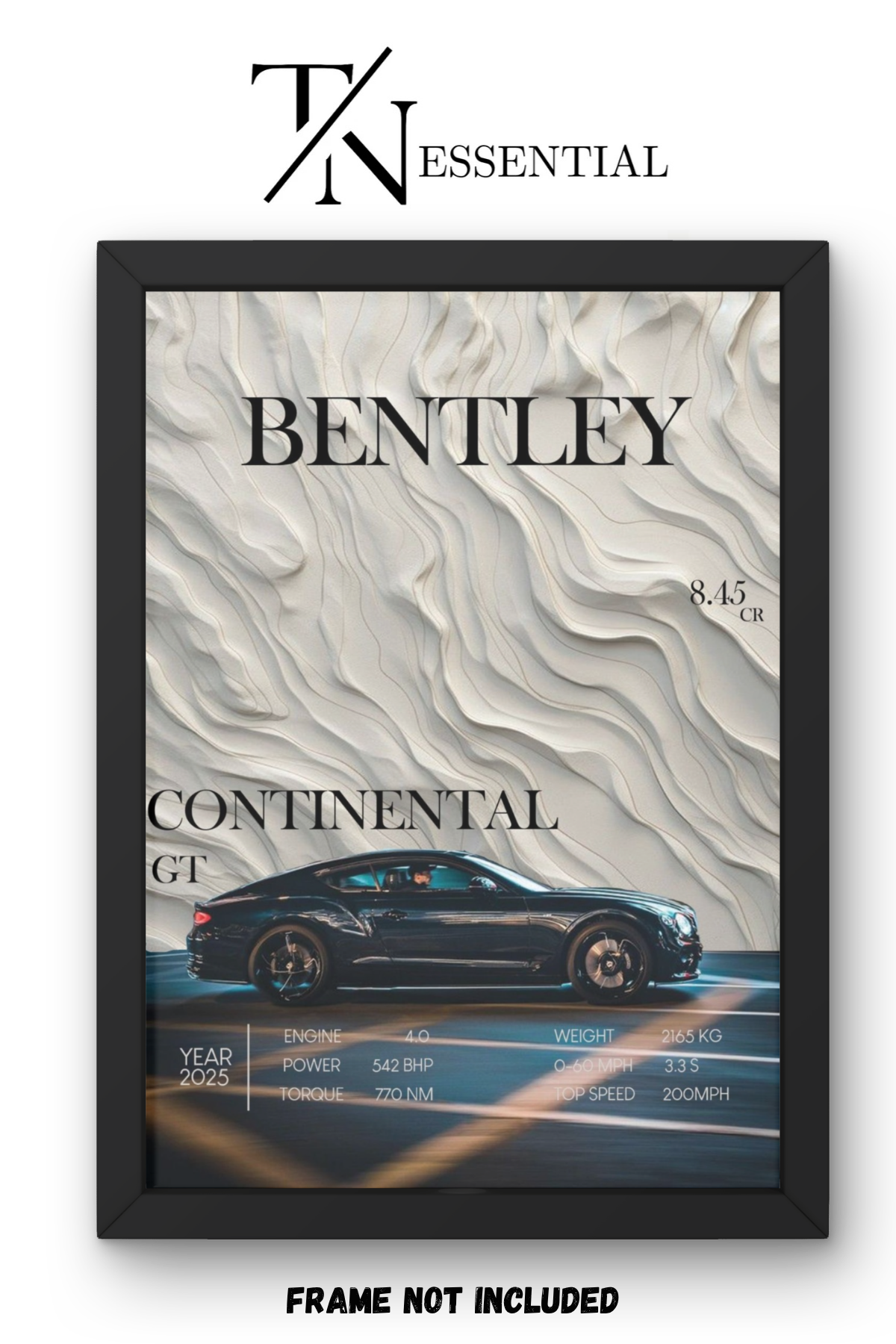 BENTLEY CONTINENTAL GT LUXURY CANVAS POSTER