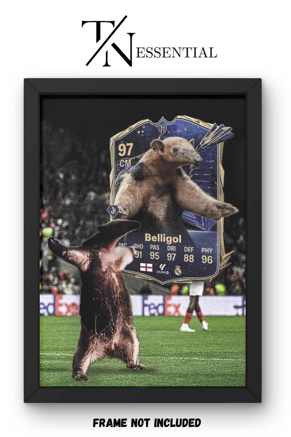 BELLIGOL MEME FIFA CARD CANVAS POSTER