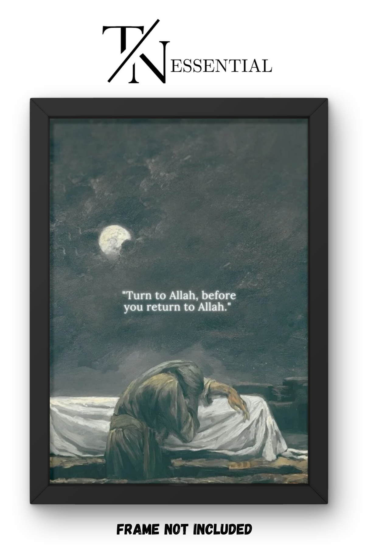 RETURN TO ALLAH ISLAMIC REMINDER CANVAS POSTER