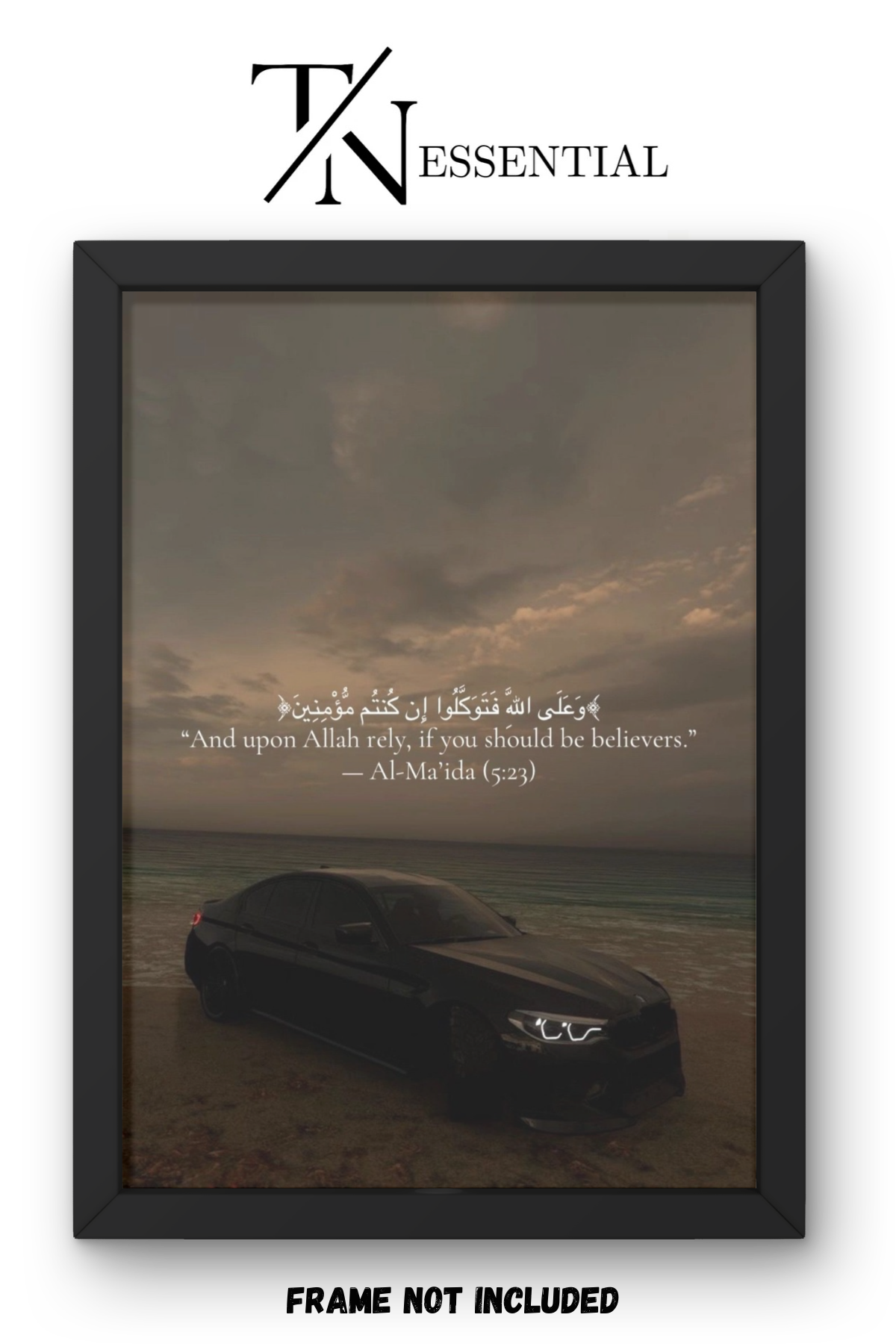 BMW FAITH ABOVE ALL CANVAS POSTER