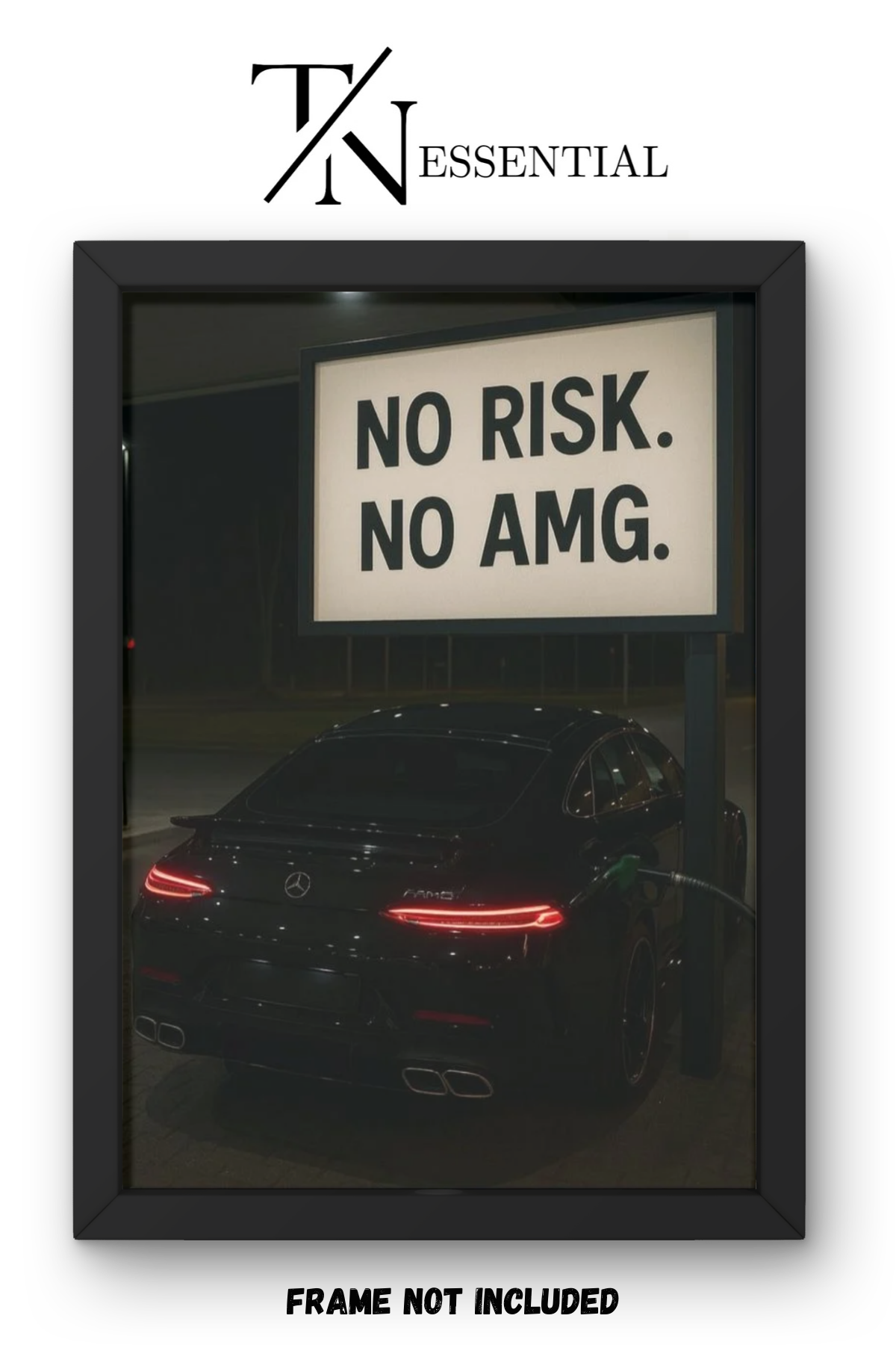 MERCEDES AMG HUSTLE MINDSET CANVAS POSTER