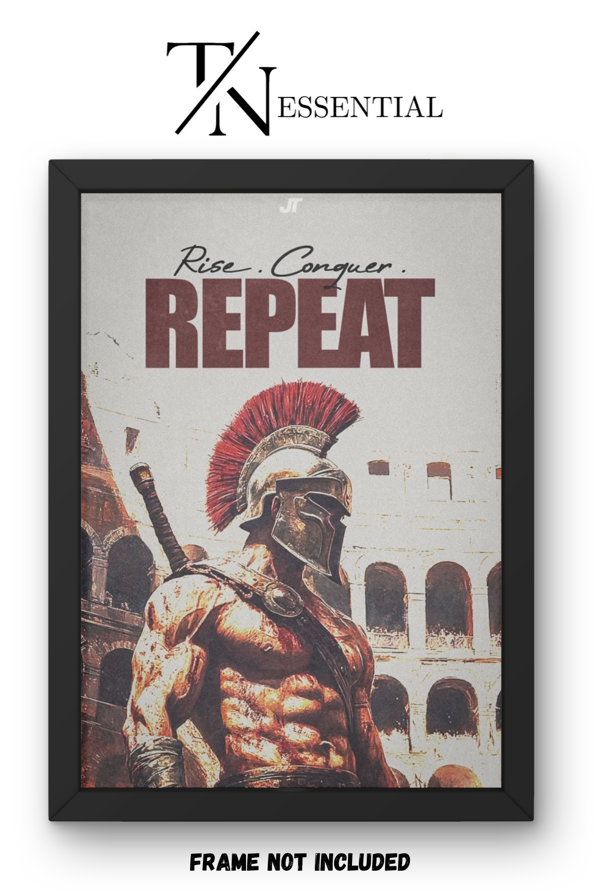 SPARTAN WARRIOR MOTIVATION CANVAS POSTER