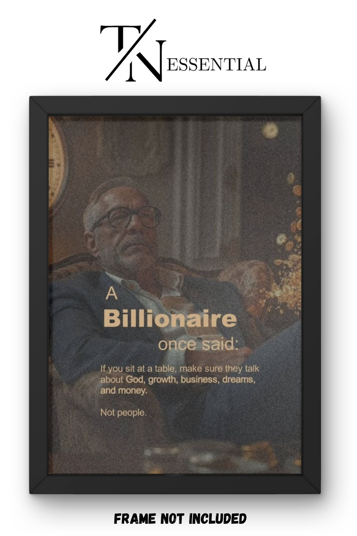 BILLIONAIRE MINDSET TABLE CANVAS POSTER