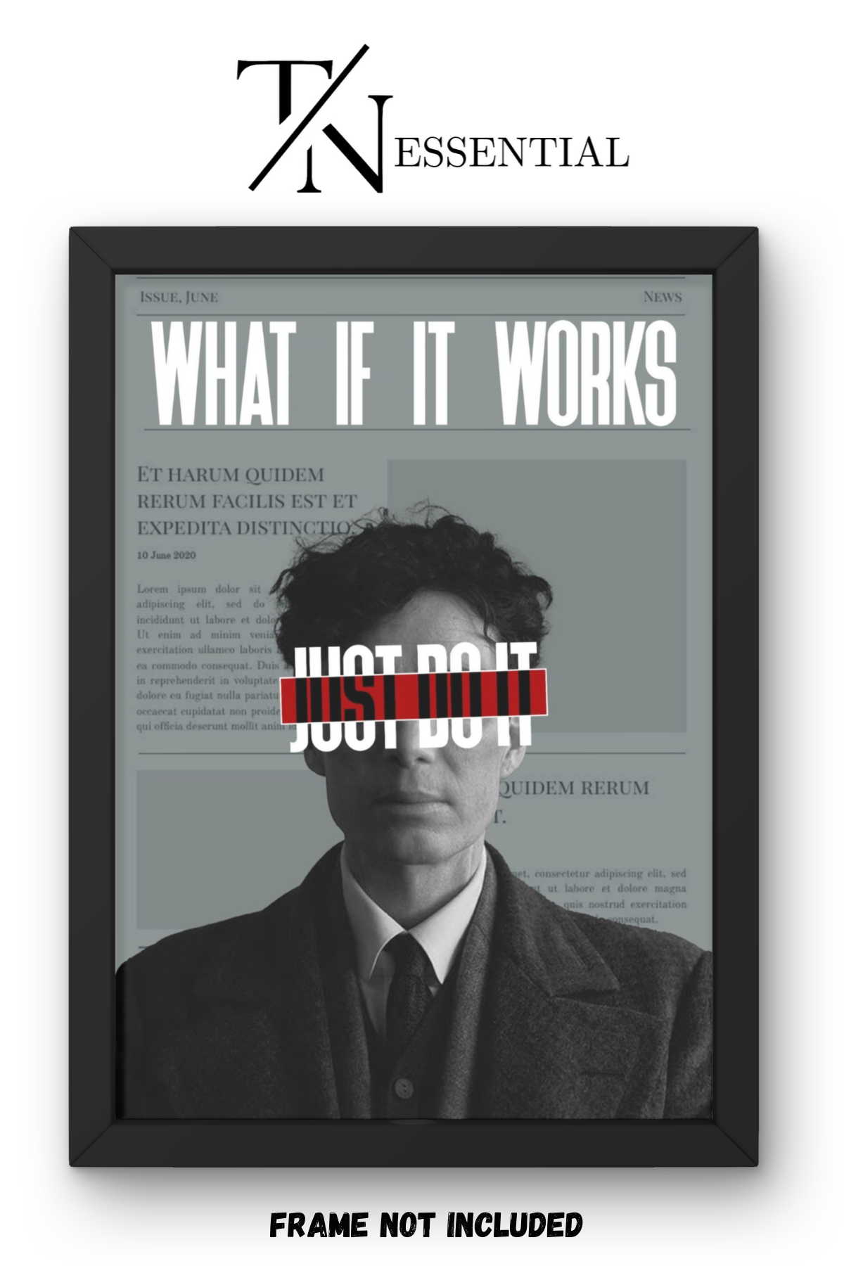 WHAT IF IT WORKS BOLD SUCCESS MINDSET CANVAS POSTER