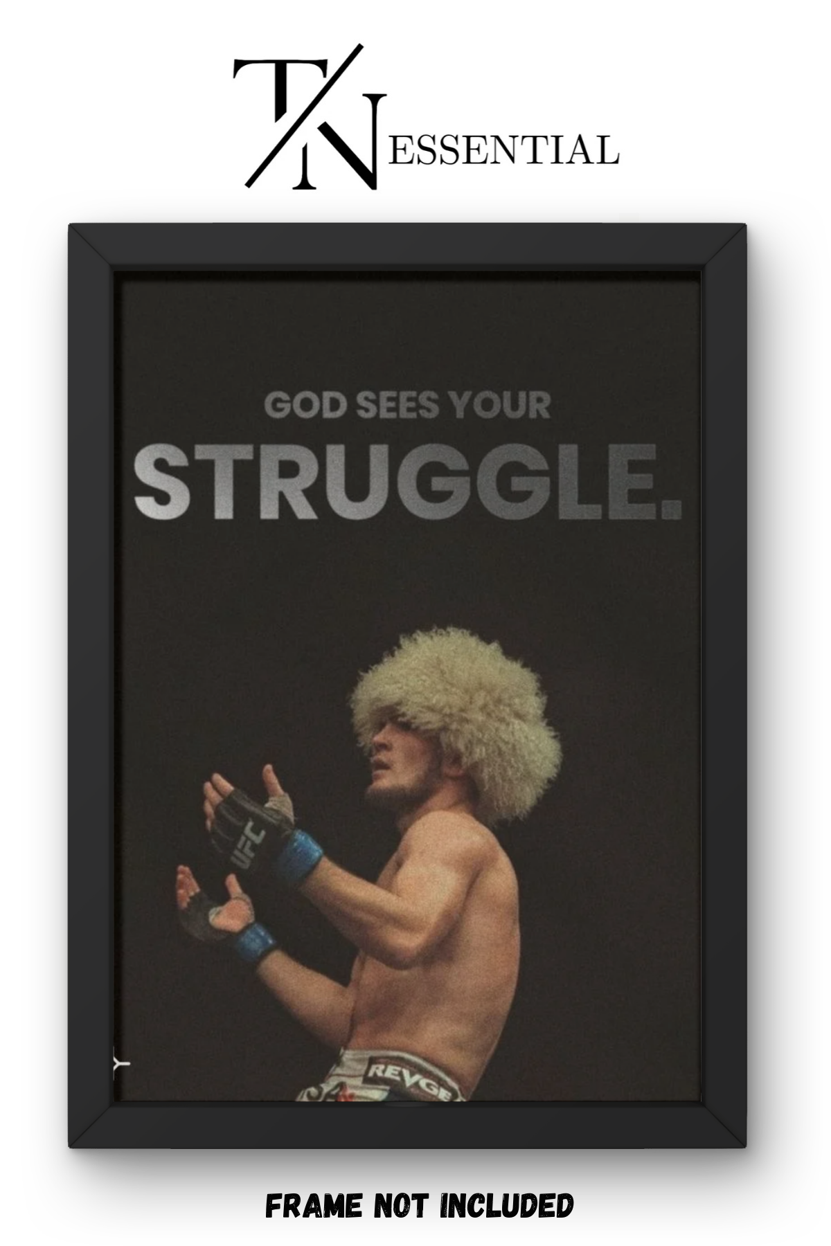 KHABIB NURMAGOMEDOV CHAMPION MINDSET FAITH AND DISCIPLINE CANVAS POSTER
