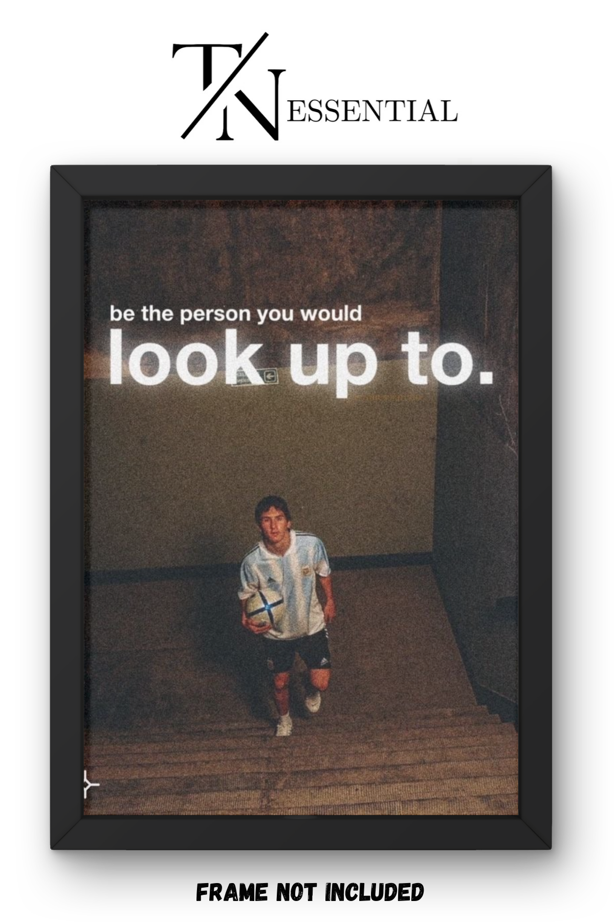 LIONEL MESSI CHASE GREATNESS FOOTBALL MOTIVATION CANVAS POSTER