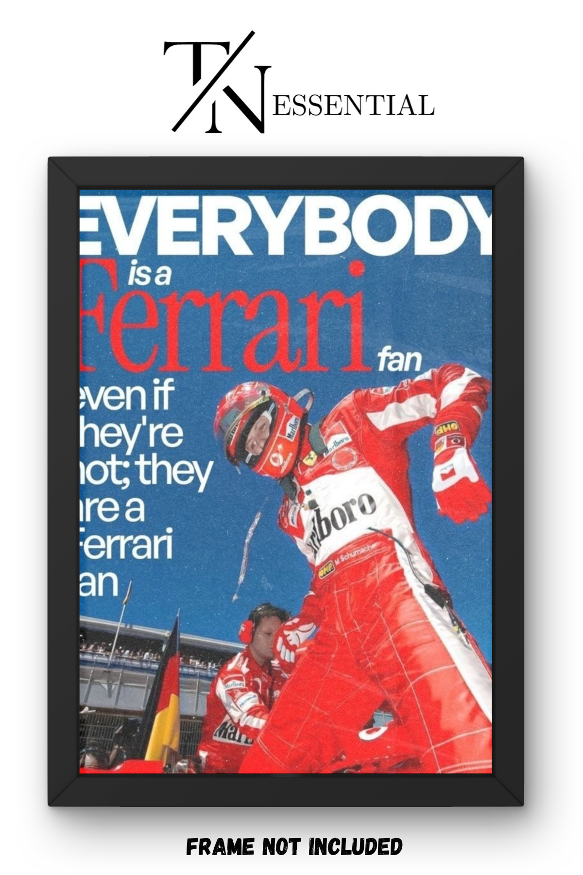 Vintage Ferrari Racing Legend Motorsport Canvas Poster