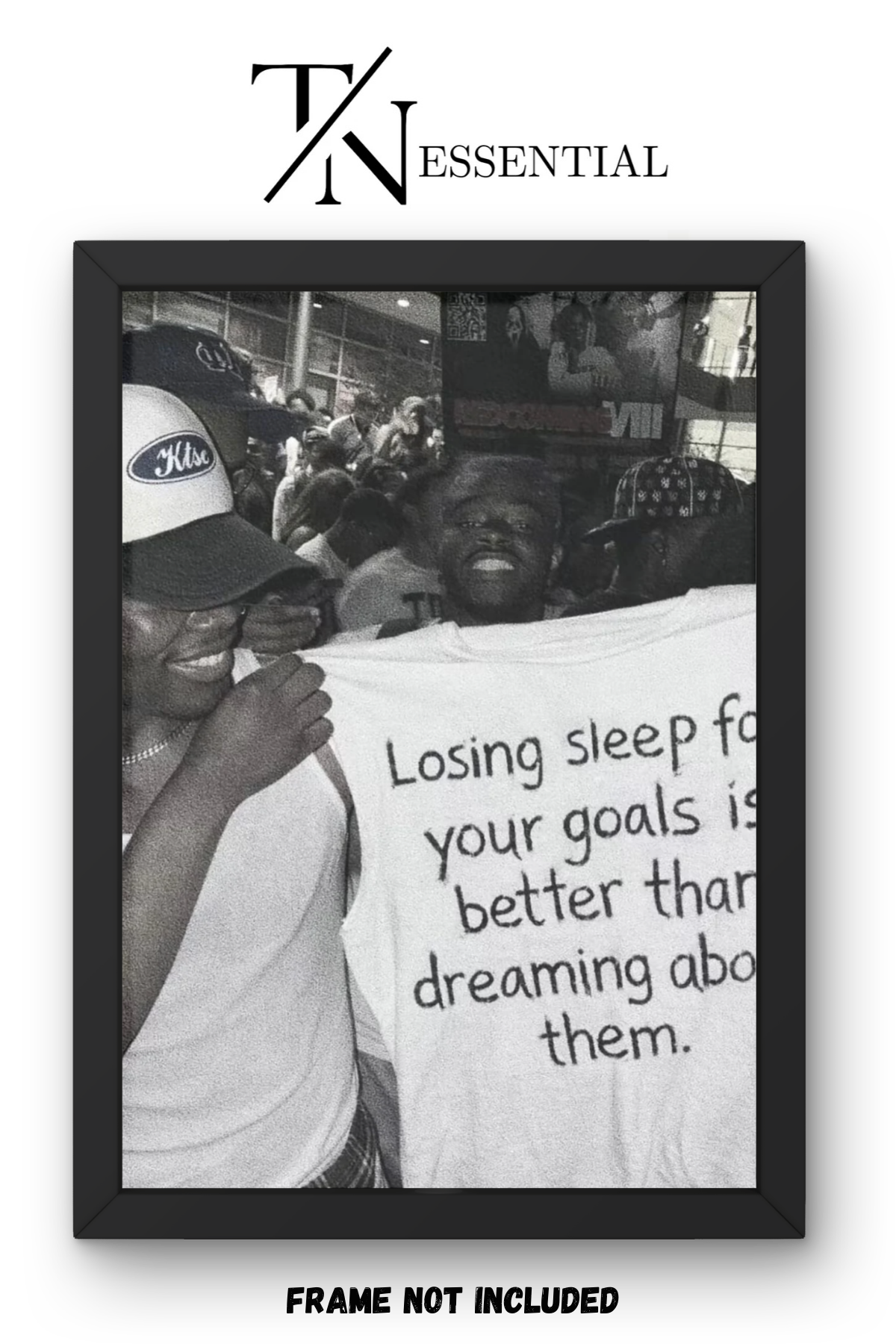 LOSING SLEEP FOR YOUR GOALS HUSTLE MINDSET MOTIVATION CANVAS POSTER
