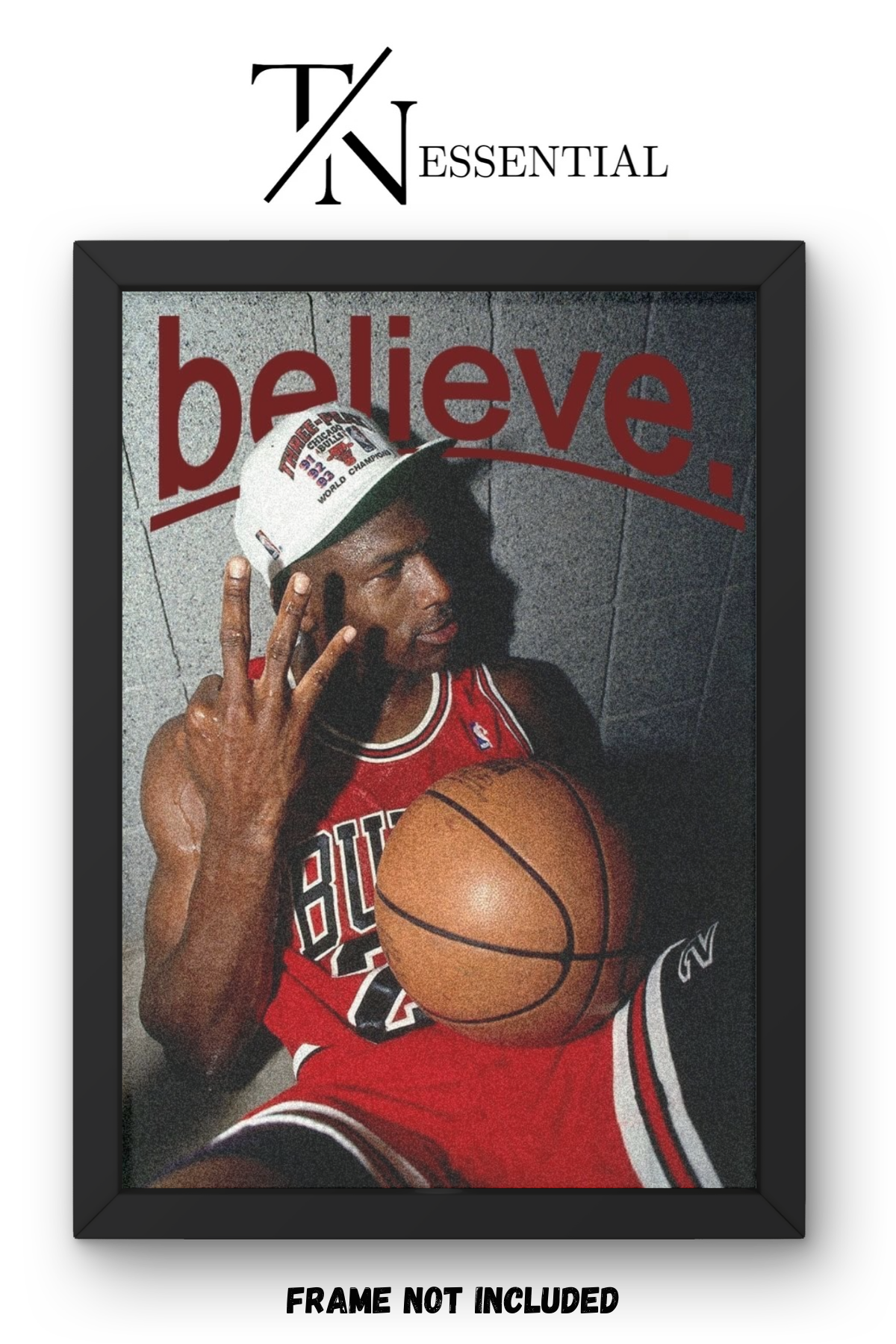 MICHAEL JORDAN NBA GOAT CHAMPION LEGACY CANVAS POSTER