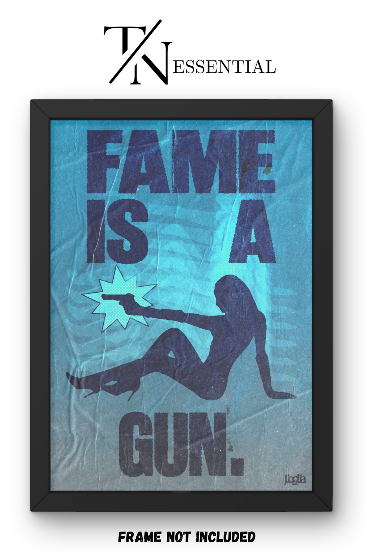FAME IS A GUN VINTAGE GRUNGE POP CULTURE ART CANVAS POSTER