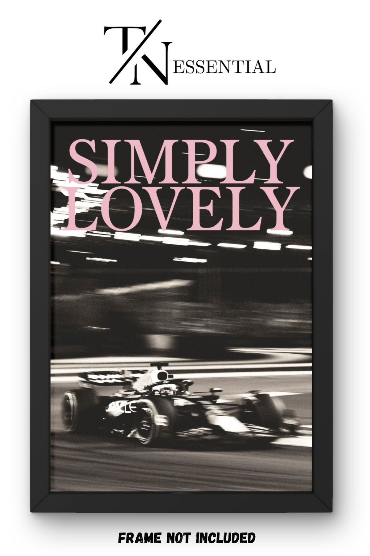 FORMULA 1 SIMPLY LOVELY HIGH SPEED NIGHT RACING CANVAS POSTER