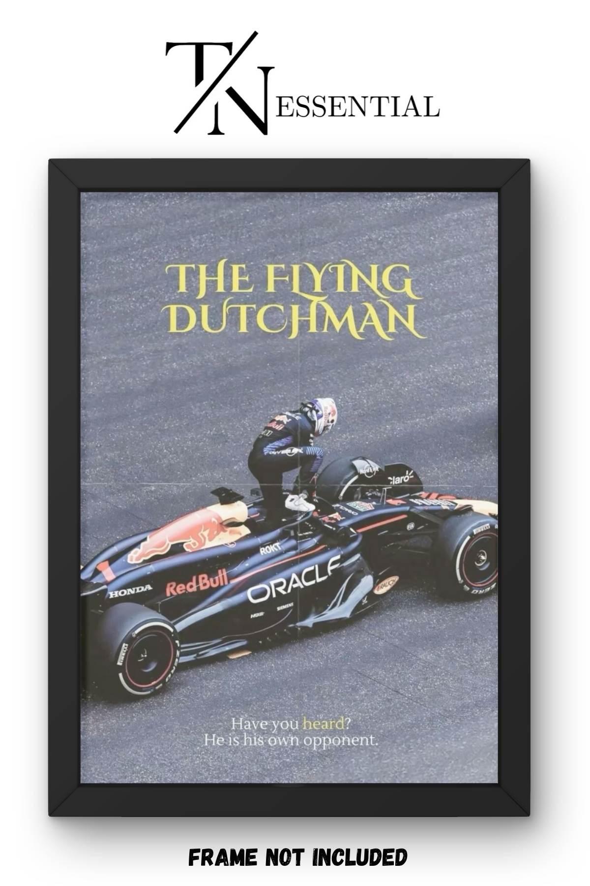 MAX VERSTAPPEN THE FLYING DUTCHMAN F1 CHAMPION LEGACY CANVAS POSTER