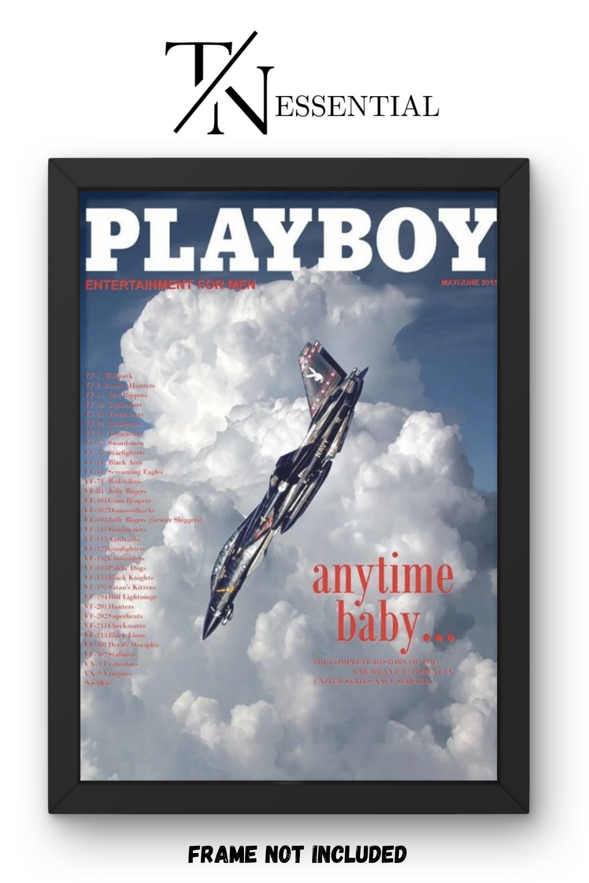 U.S. NAVY FIGHTER JET PLAYBOY COVER SKY POWER LEGACY CANVAS POSTER