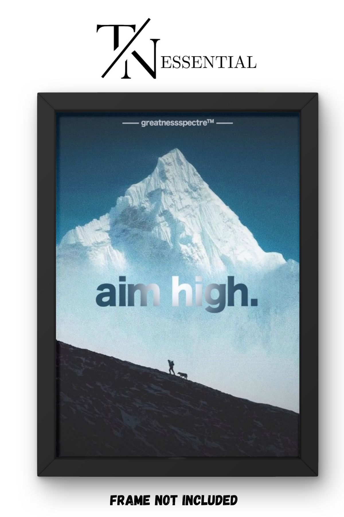 CLIMB BEYOND FEAR ELITE MINDSET PEAK PERFORMANCE CANVAS POSTER