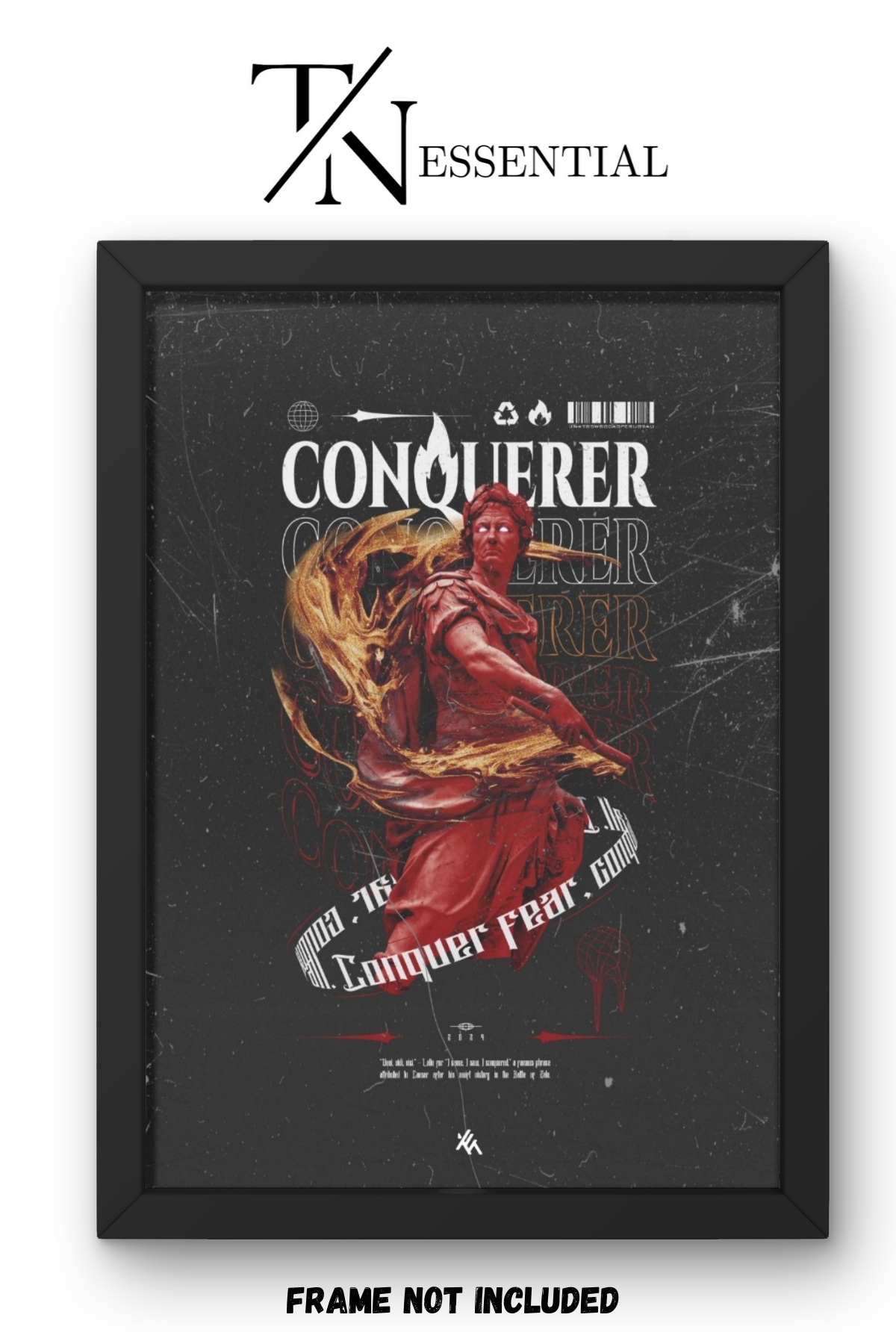 ANCIENT POWER CONQUERER CAESAR GLADIATOR ART CANVAS POSTER
