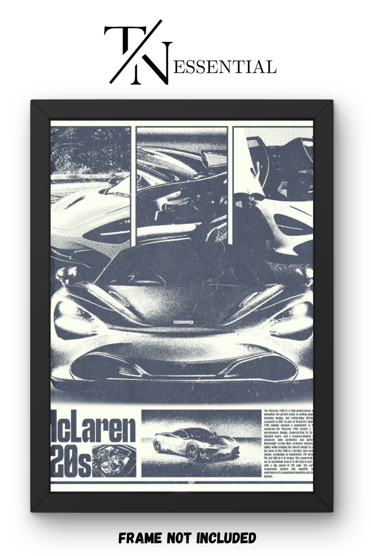 MCLAREN 720S PERFORMANCE ICON CANVAS POSTER
