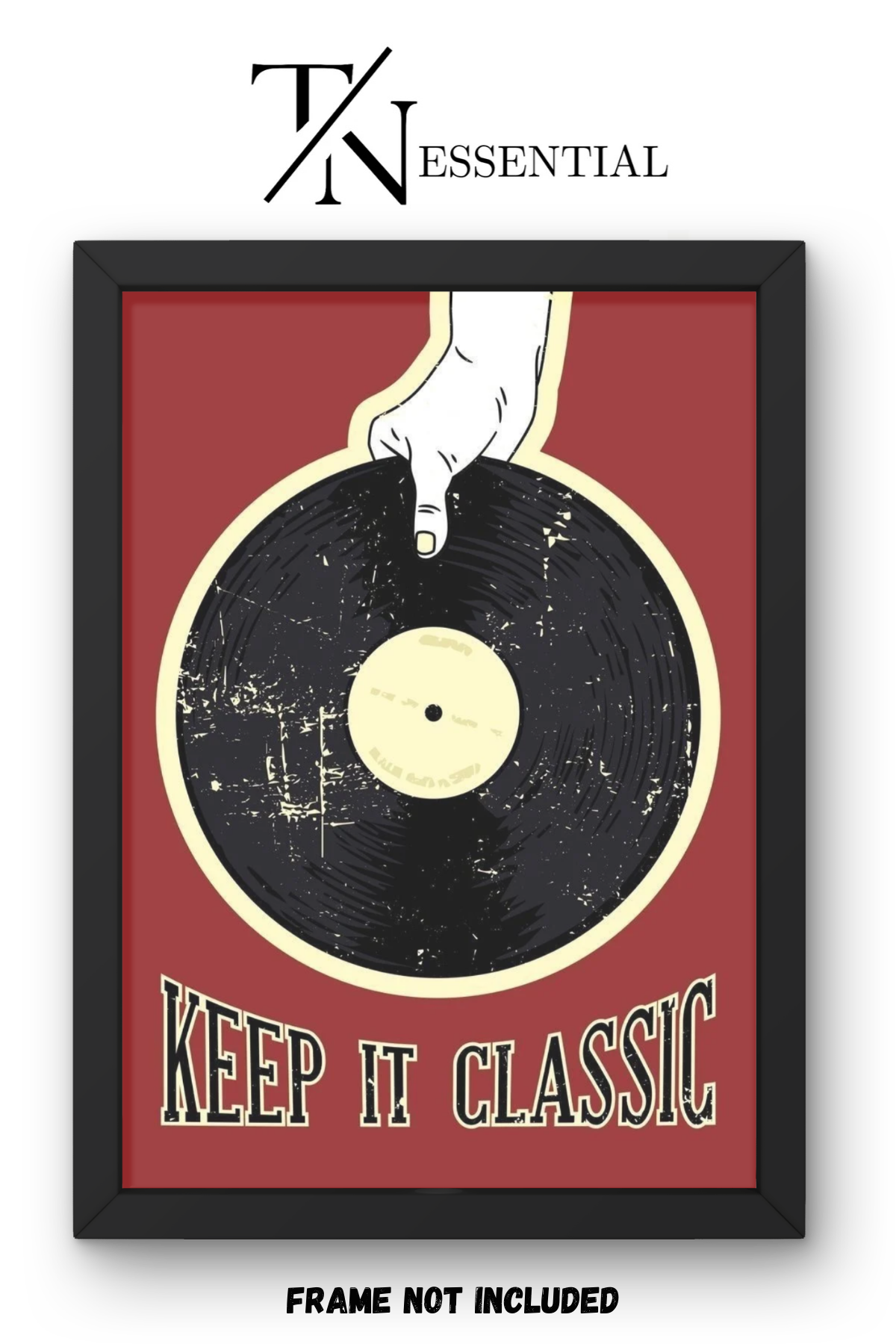 KEEP IT CLASSIC VINYL RECORD CANVAS POSTER