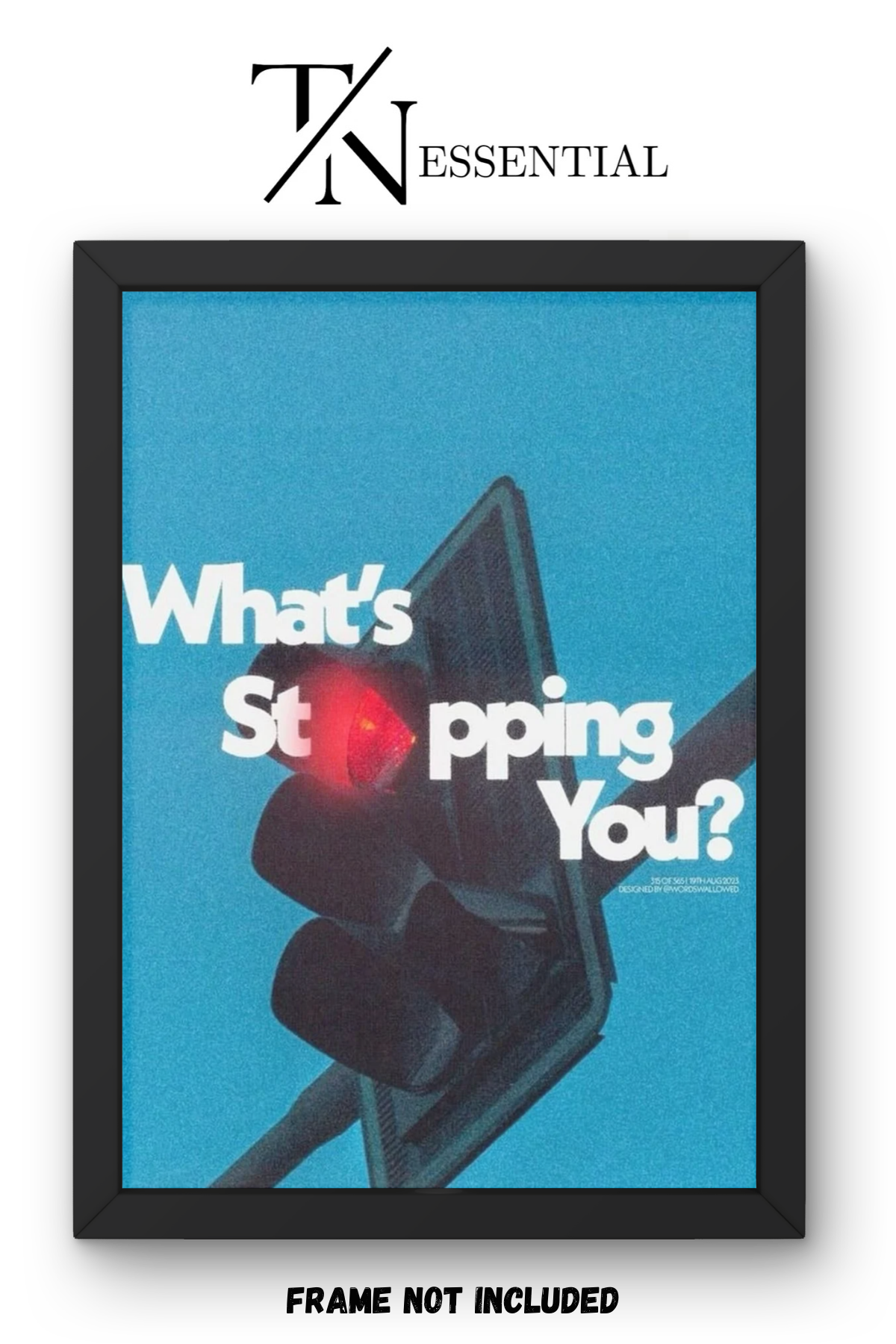 WHAT’S STOPPING YOU MOTIVATIONAL CANVAS POSTER