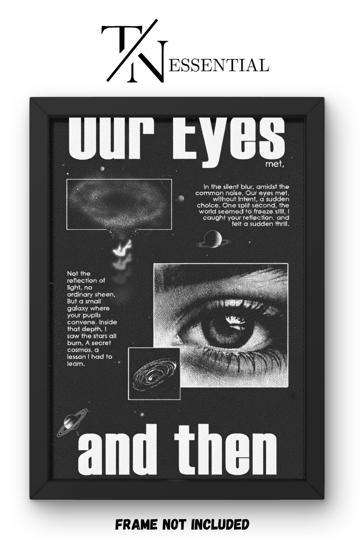 COSMIC LOVE EYE AESTHETIC CANVAS POSTER
