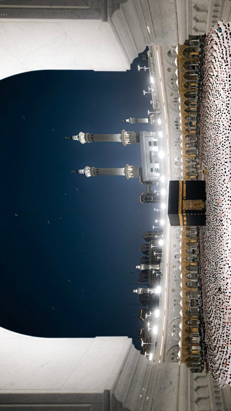 MAKKAH KAABA NIGHT PHOTOGRAPHY CANVAS POSTER