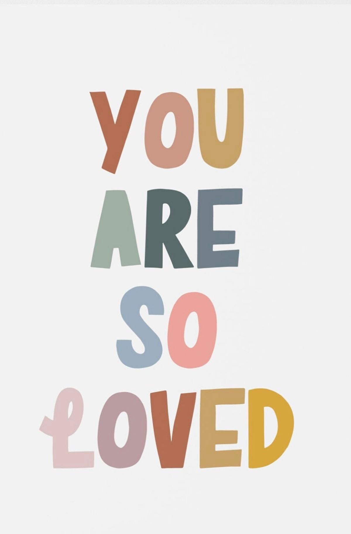 POSITIVE LOVE REMINDER CANVAS POSTER