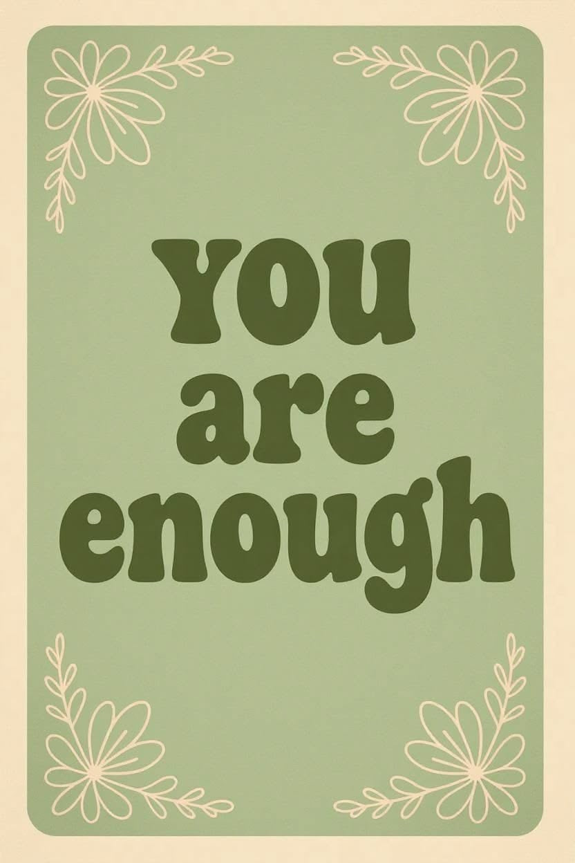 SIMPLE AFFIRMATION CANVAS POSTER