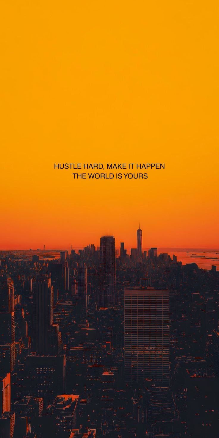 CITY LIGHTS MOTIVATIONAL CANVAS POSTER