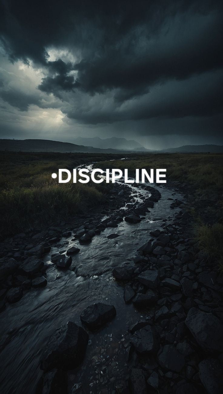 DISCIPLINE IN THE DARK CANVAS POSTER
