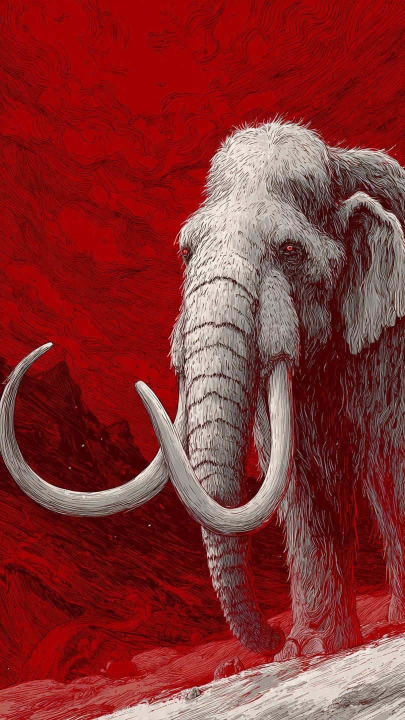 PREHISTORIC FIRE GIANT CANVAS POSTER