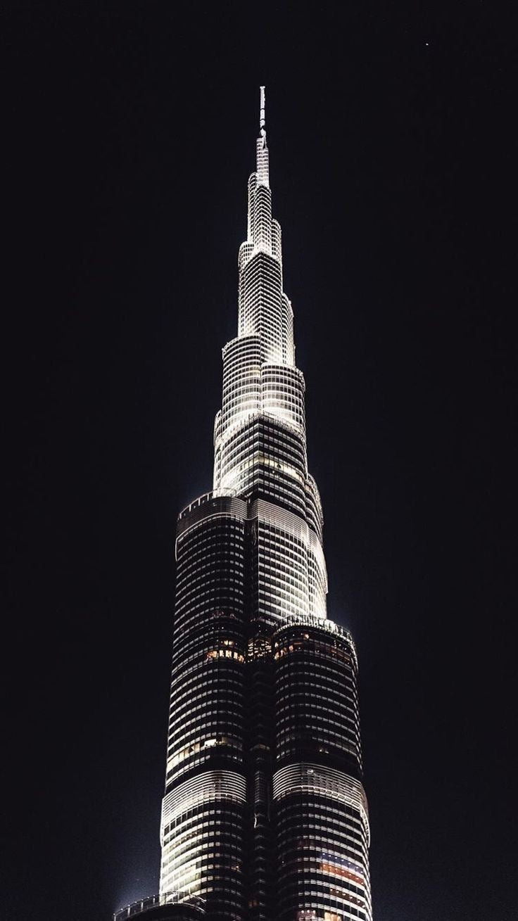 DUBAI NIGHT GIANT CANVAS POSTER