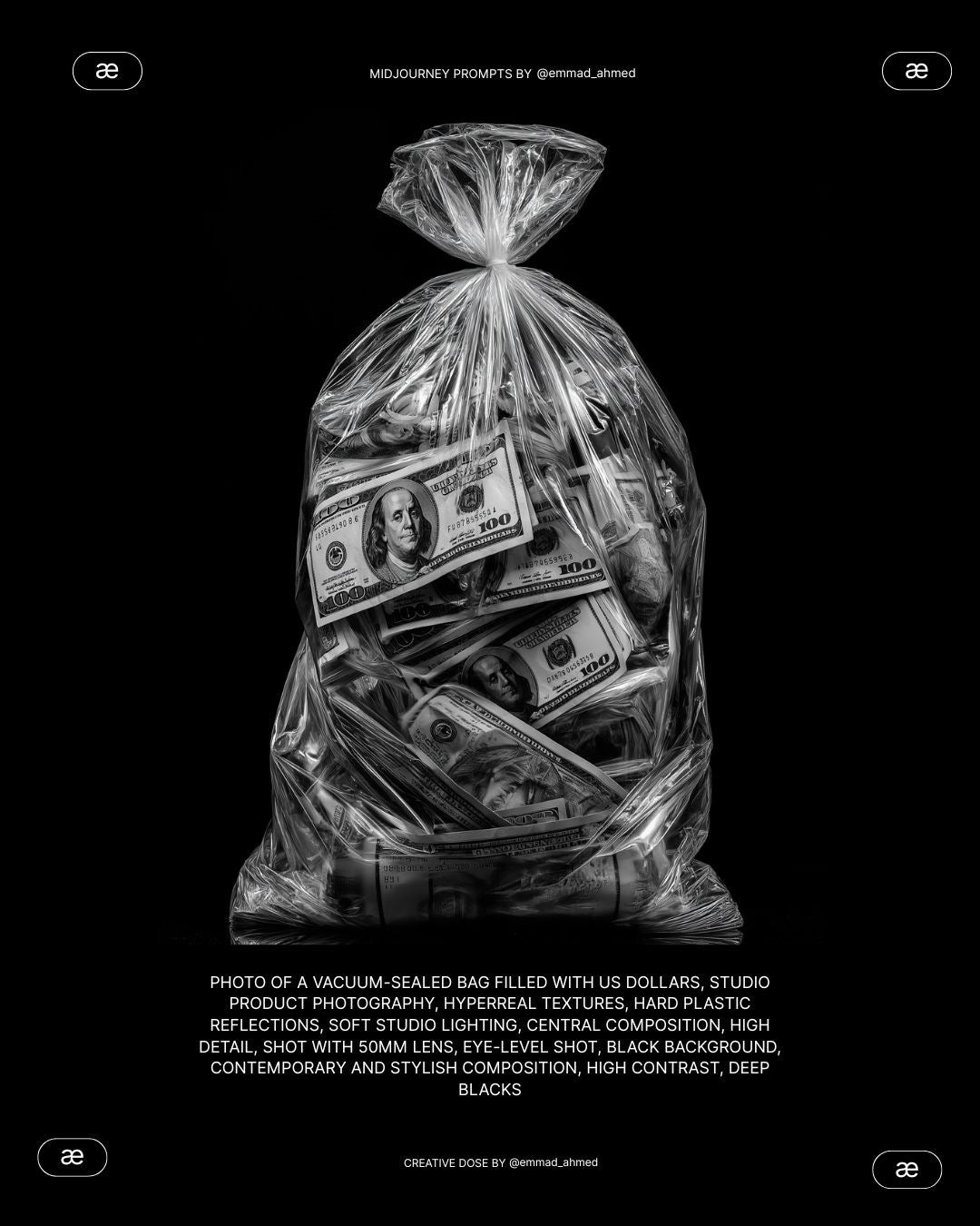 VACUUM PACKED WEALTH CANVAS POSTER